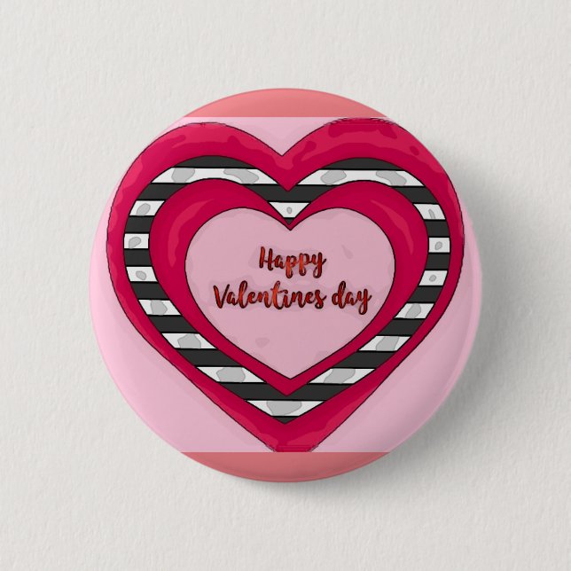 Badge Rond 5 Cm Saint Valentin (Devant)