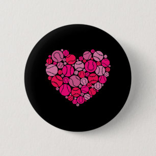 Badge Rond 5 Cm Saint Valentin Coeur Amour Baseball Hommes Femmes
