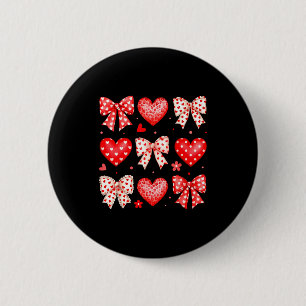 Badge Rond 5 Cm Saint-Valentin Coquette Arc Cœurs Léopard Femmes G