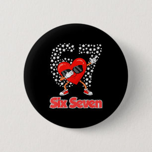 Badge Rond 5 Cm Saint-Valentin garçons enfants filles coeurs dabbi