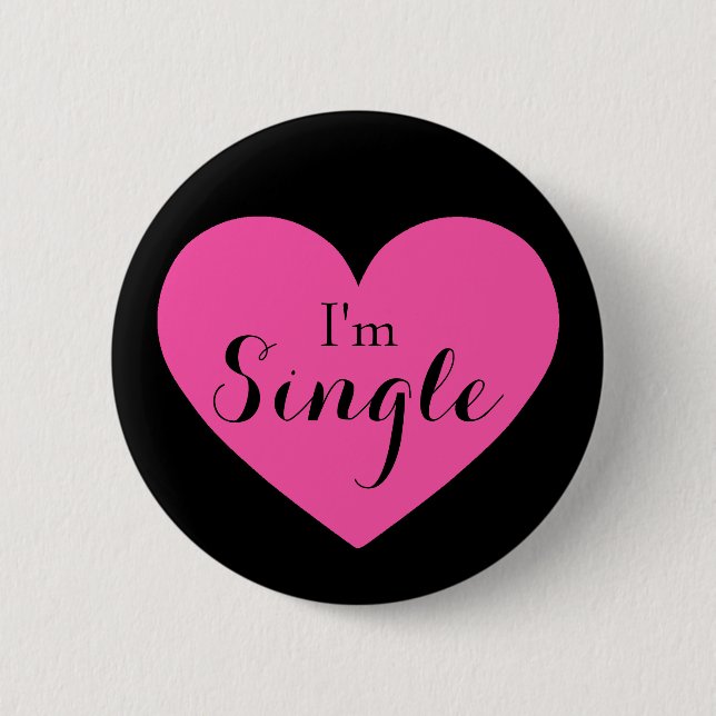 Badge Rond 5 Cm Saint Valentin simple (Devant)