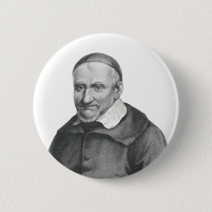 Badge Rond 5 Cm Saint Vincent de Paul Miséricorde Douce Art