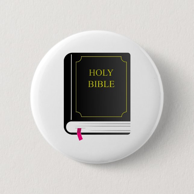 Badge Rond 5 Cm Sainte Bible (Devant)