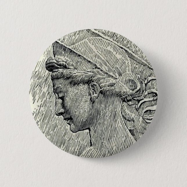 Badge Rond 5 Cm Sainte Cécile vierge et martyre (Devant)