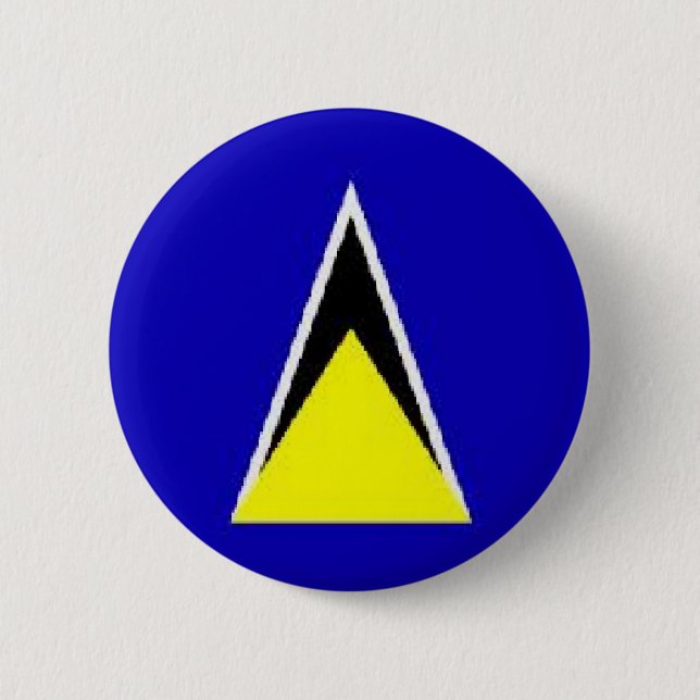 Badge Rond 5 Cm Sainte-Lucie (Devant)