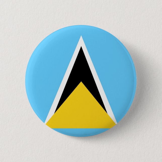 Badge Rond 5 Cm Sainte-Lucie (Devant)