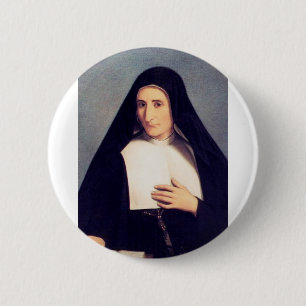 Badge Rond 5 Cm Sainte Luigia Poloni religieuse catholique italien