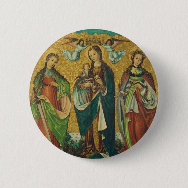 Badge Rond 5 Cm Sainte Perpétue et Félicité (Devant)
