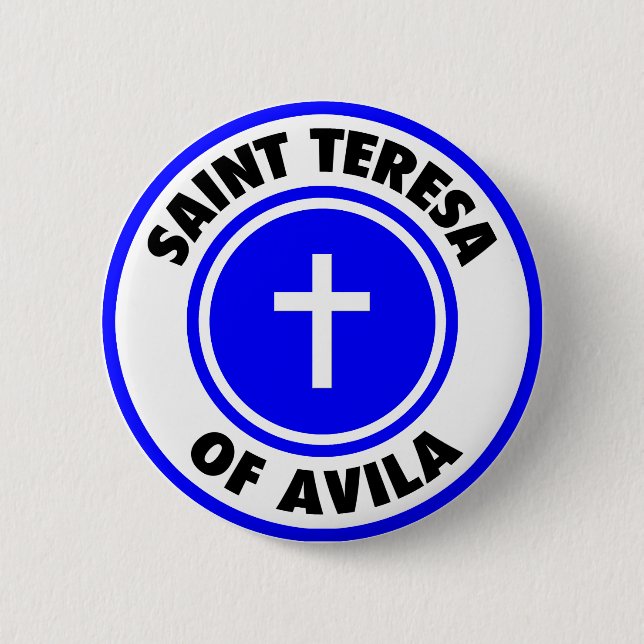 Badge Rond 5 Cm Sainte-Thérèse d'Avila (Devant)