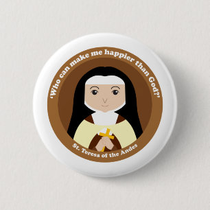 Badge Rond 5 Cm Sainte Thérèse des Andes