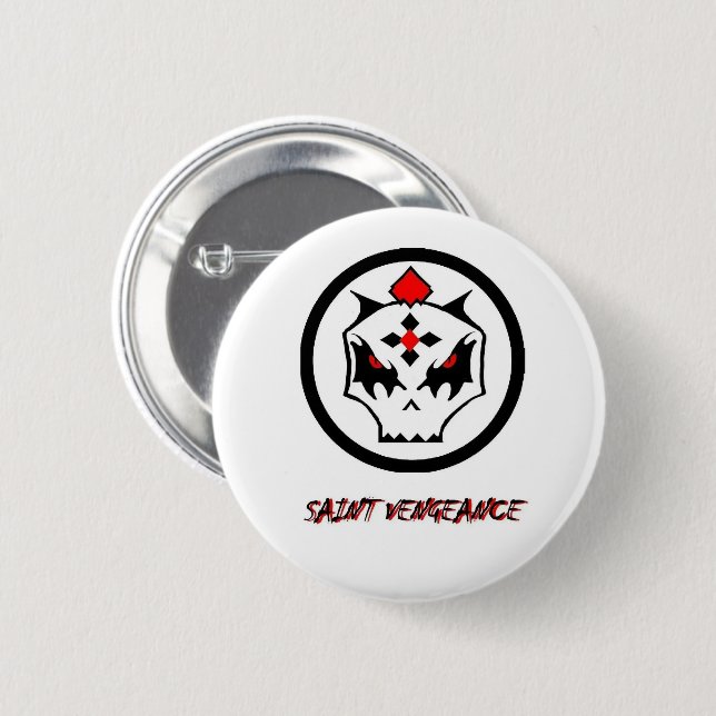 BADGE ROND 5 CM SAINTE VENGEANCE  (Devant & derrière)