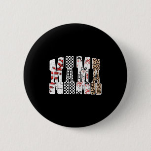 Badge Rond 5 Cm Saison de baseball maman Joyeux jour de match Tend