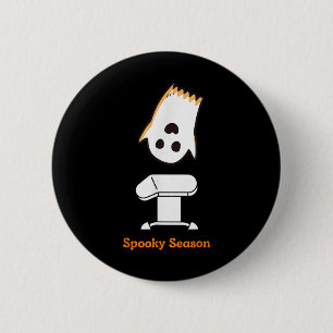 Badge Rond 5 Cm Saison éffrayante Halloween mignonne Ghost Gymnast