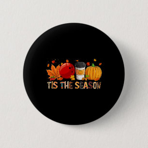 Badge Rond 5 Cm Saison Leopard Citrouille Bowling Halloween Leaf a