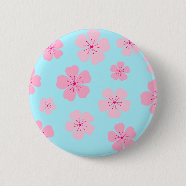 Badge Rond 5 Cm Sakura (Devant)