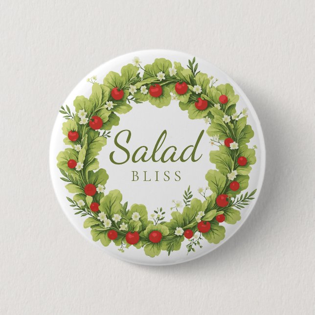 Badge Rond 5 Cm Salade Bliss (Devant)