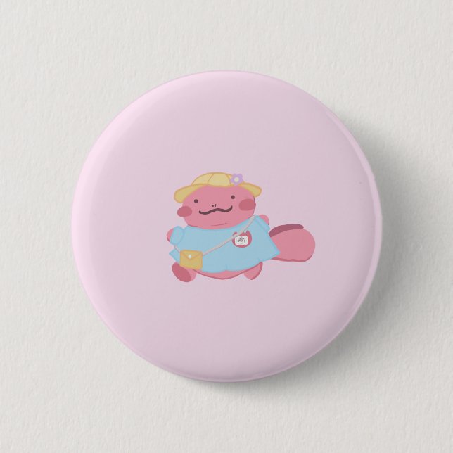 Badge Rond 5 Cm Salamander préscolaire (Devant)
