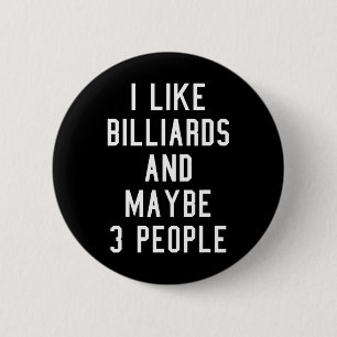 Badge Rond 5 Cm Salle de billard Vintage inspirée Salle de billard