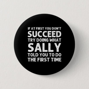 Badge Rond 5 Cm Sally Nom Personnalisé Anniversaire Funny Christma