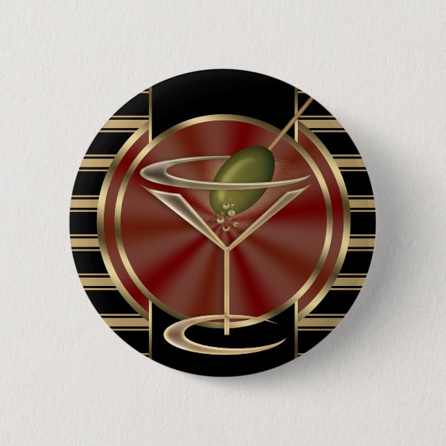 Badge Rond 5 Cm Salon de cocktail (Devant)