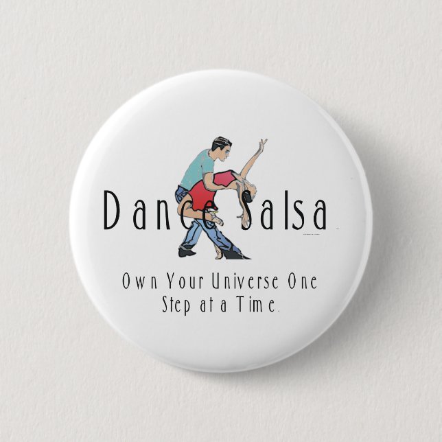 Badge Rond 5 Cm Salsa SUPÉRIEUR de danse (Devant)