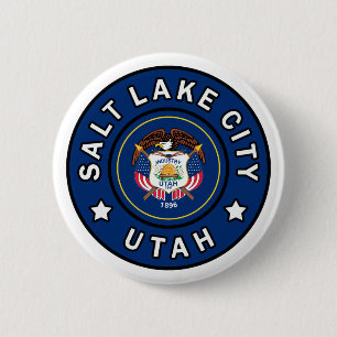 Badge Rond 5 Cm Salt Lake City Utah
