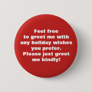 Badge Rond 5 Cm Saluez-moi avec bonté avec des souhaits de
