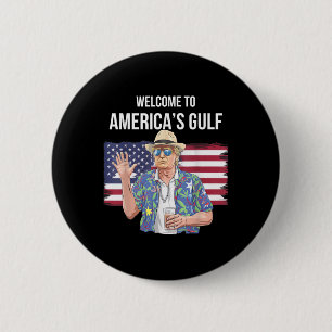 Badge Rond 5 Cm Salutation De Gulf Beach Of America Patriotic