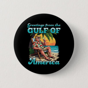 Badge Rond 5 Cm Salutation Du Golfe Patriotique Des Etats-Unis Re