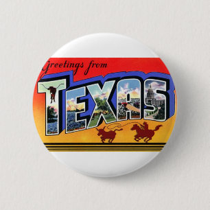 Badge Rond 5 Cm Salutations Du Texas