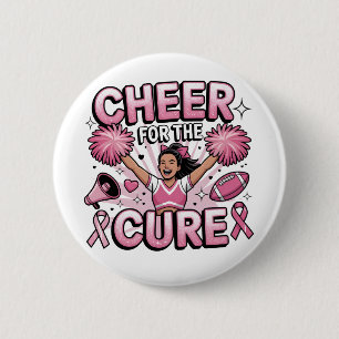 Badge Rond 5 Cm Salutations Pour Le Cure Leopard Cheer Pink Footba