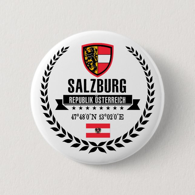 Badge Rond 5 Cm Salzbourg (Devant)