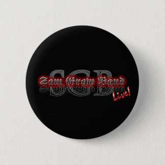 Badge Rond 5 Cm Sam élèvent le bouton de bande avec le logo noir