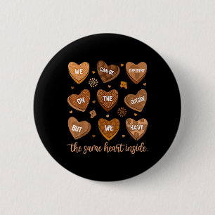Badge Rond 5 Cm Same Heart Mois de l'histoire des Noirs Afro-Améri