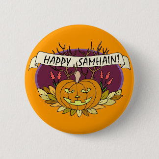 Badge Rond 5 Cm Samhain heureux