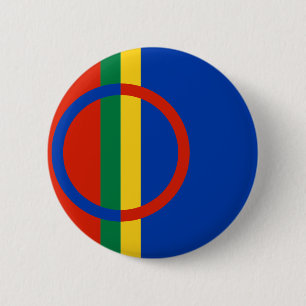 Badge Rond 5 Cm Sami, Finlande