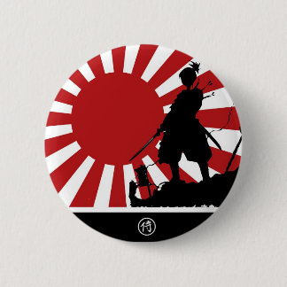 Badge Rond 5 Cm Samouraïs