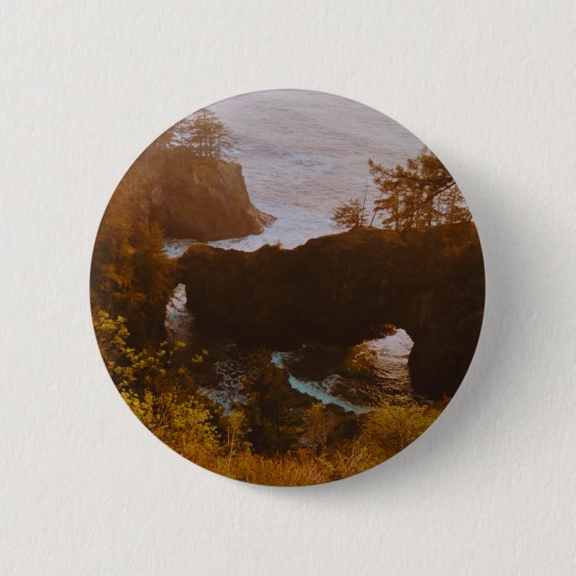Badge Rond 5 Cm Samuel H. Boardman, côte de l'Oregon  (Devant)