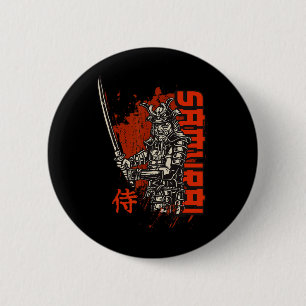 Badge Rond 5 Cm Samura Jiu-jitsu Boxe, Kickboxing, Et Mma Samur