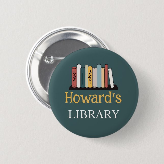 Badge Rond 5 Cm S'AMUSER ! Bouton - Bibliothèque - Personnalisée - (Devant & derrière)