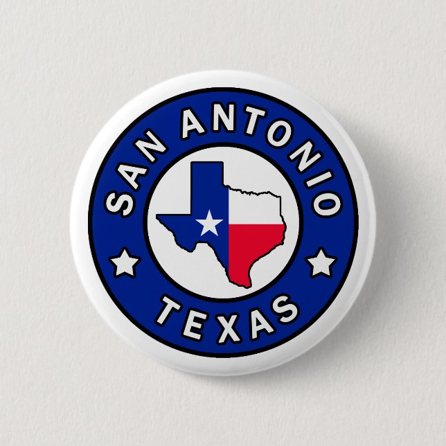 Badge Rond 5 Cm San Antonio Texas (Devant)