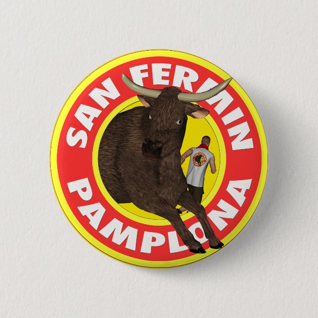 Badge Rond 5 Cm San Fermin de Pamplona (Devant)