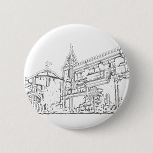 Badge Rond 5 Cm San Francisco 1986 art Le MUSÉE Zazzle Dessin