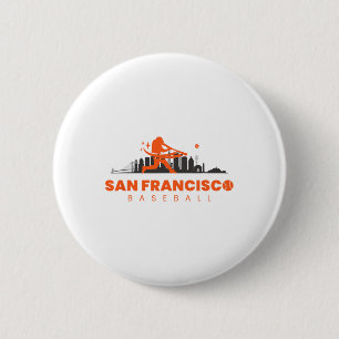 Badge Rond 5 Cm San Francisco Bysebyll Joueur Vintage Retro Byseby