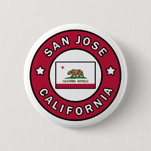 Badge Rond 5 Cm San Jose Californie