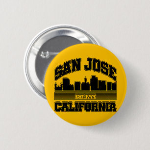 Badge Rond 5 Cm San Jose, Californie