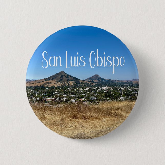 Badge Rond 5 Cm San Luis Obispo Terrace Hill Photography (Devant)