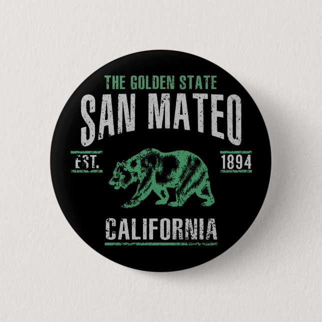 Badge Rond 5 Cm San Mateo (Devant)