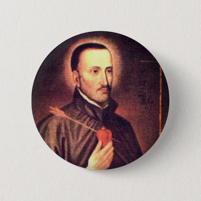 Badge Rond 5 Cm San Roque González de Père Noël Cruz (Devant)