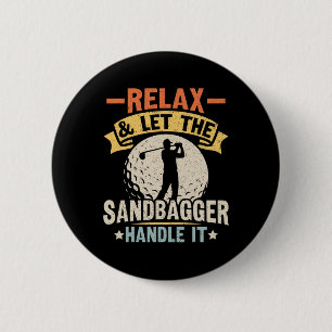 Badge Rond 5 Cm Sandbagger Golf Sandbagger